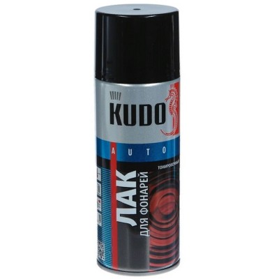 KUDO Лак для тонировки фар черный 520мл
