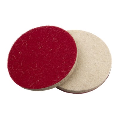 ZIP LAB Фетровый полировальник для полировки стекол, 125мм, толщина 10мм, на липучке